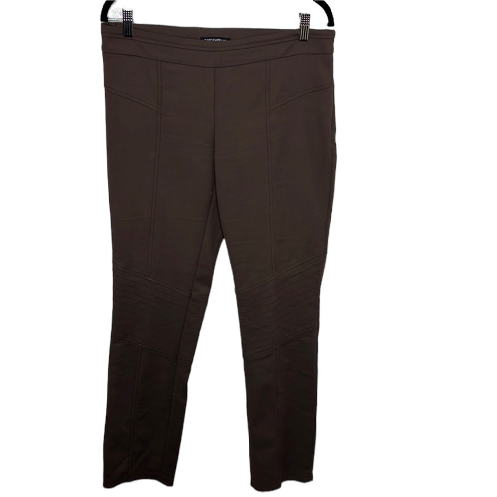 Flavio Castellani Brown Moto Style Pants Women's Sz 46 / M